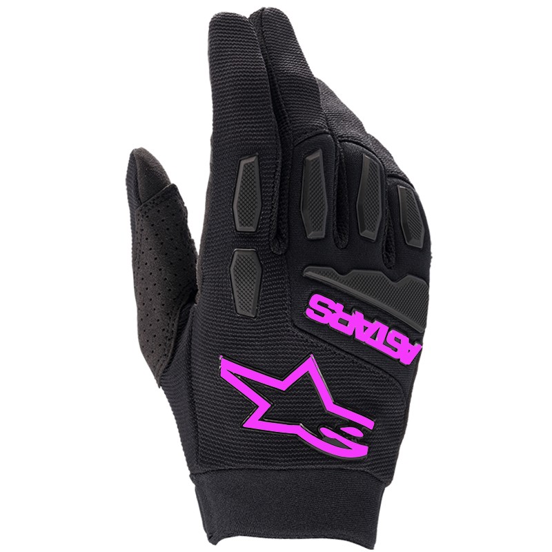 GUANTES ALPINESTARS STELLA FULL BORE LADY BLACK/PINK FLUO