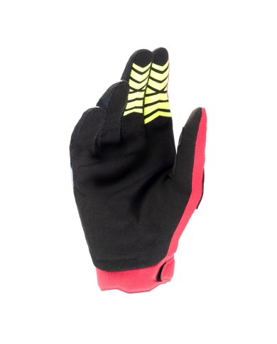 GUANTES ALPINESTARS FULL BORE JUNIOR LIGHT BLUE/RED/BERRY