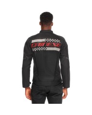 CHAQUETA DAINESE HEROSPHERE AIR TEX JACKET NEGRO/BLANCO/ROJO
