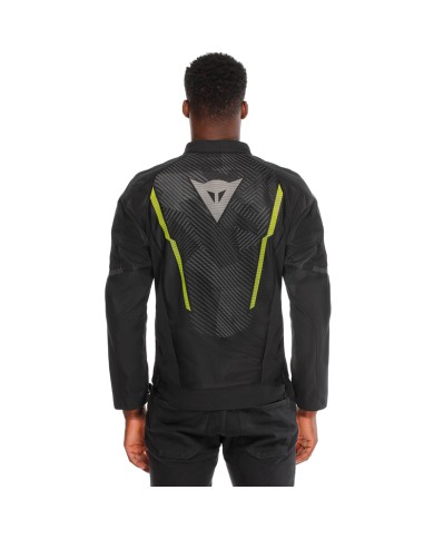 CHAQUETA DAINESE HEROSPHERE AIR TEX JACKET NEGRO/BLANCO/AMARILLO FLUOR