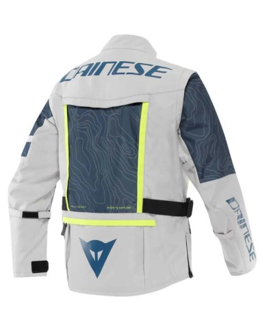 CHAQUETA DAINESE STERRATO TEX GLACIER GRAY/BLUE