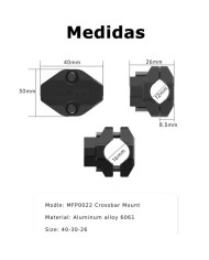 SOPORTE CHIGEE PARA BARRA TRANSVERSAL DE 12mm A 16mm