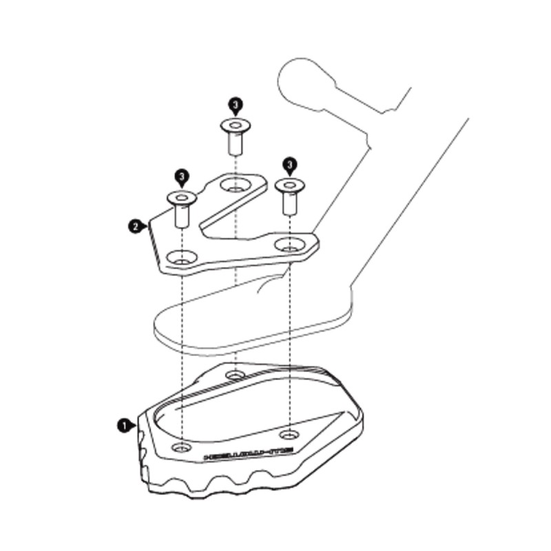 EXTENSIÓN CABALLETE LATERAL SW-MOTECH BMW STS.07.102.10400/B
