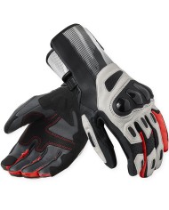 GUANTES REVIT METIS 2 LIGHT GREY/RED NEON