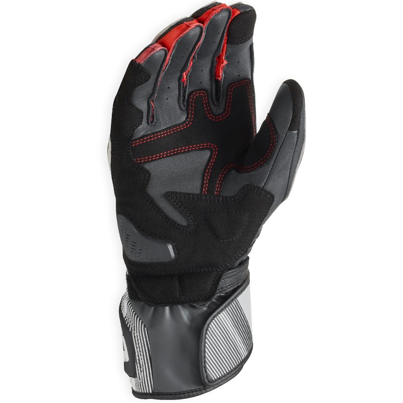 GUANTES REVIT METIS 2 LIGHT GREY/RED NEON