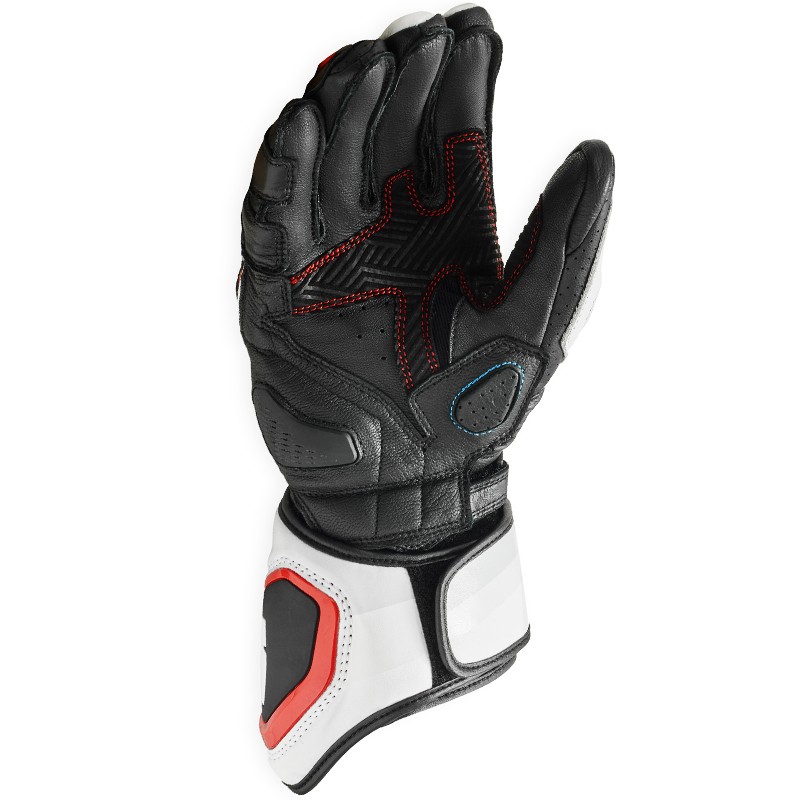 GUANTES REVIT QUANTUM 3 WHITE/NEON RED