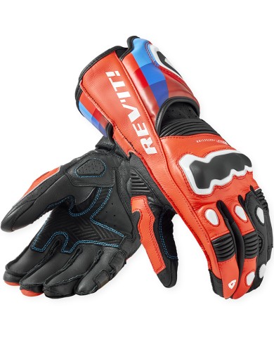 GUANTES REVIT QUANTUM 3 NEON RED/BLUE