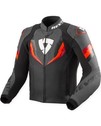CHAQUETA REVIT QUANTUM 3 BLACK/NEON RED