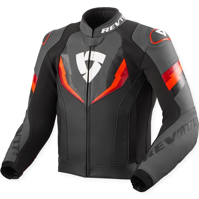 CHAQUETA REVIT QUANTUM 3 BLACK/NEON RED