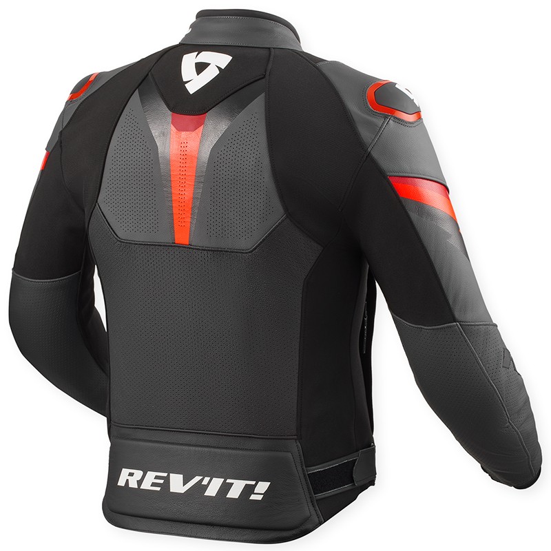 CHAQUETA REVIT QUANTUM 3 BLACK/NEON RED