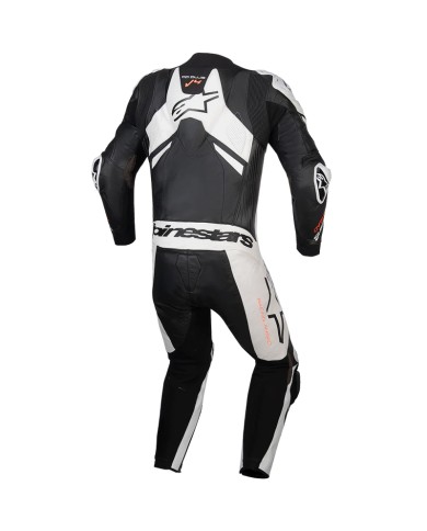 MONO ALPINESTARS GP PLUS V4 SPRINT PROFESIONAL BLACK/WHITE/RED FLUO