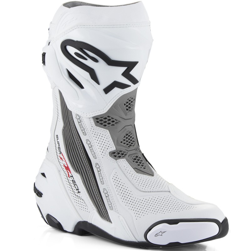 BOTAS ALPINESTARS SUPERTECH R VENTED WHITE/GREY MID