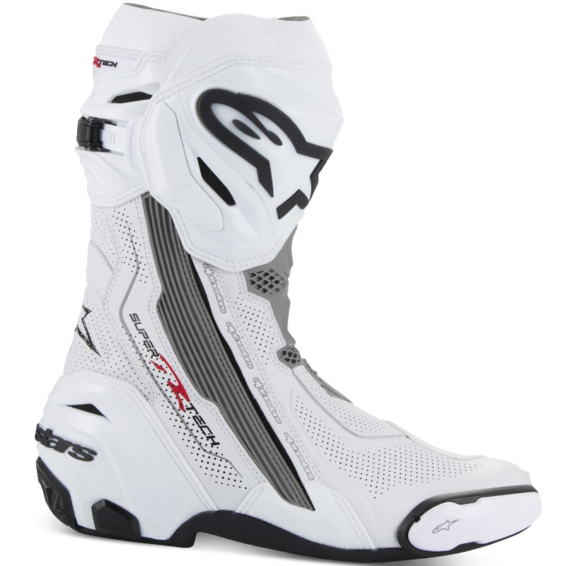 BOTAS ALPINESTARS SUPERTECH R VENTED WHITE/GREY MID