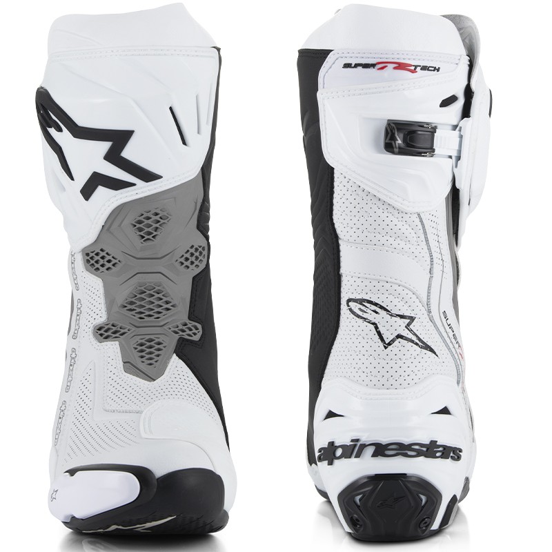 BOTAS ALPINESTARS SUPERTECH R VENTED WHITE/GREY MID