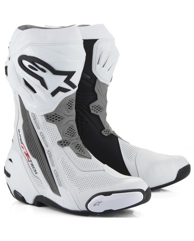BOTAS ALPINESTARS SUPERTECH R VENTED WHITE/GREY MID