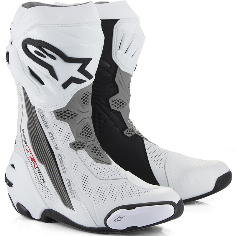 BOTAS ALPINESTARS SUPERTECH R VENTED WHITE/GREY MID