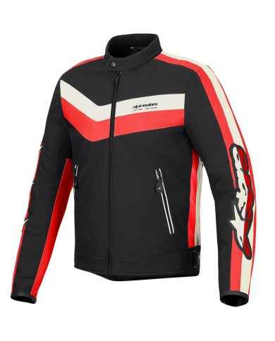 CHAQUETA ALPINESTARS T-DYNO WR BLACK/BRIGHT RED/ECRU