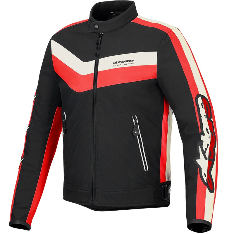 CHAQUETA ALPINESTARS T-DYNO WR BLACK/BRIGHT RED/ECRU