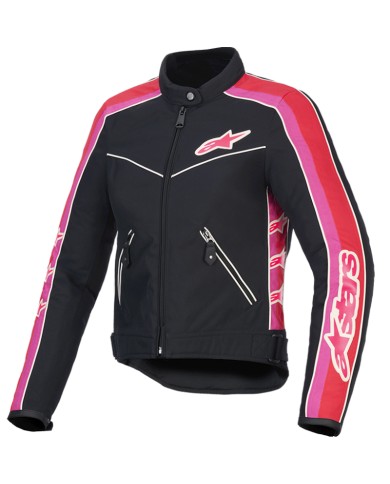 CHAQUETA ALPINESTARS STELLA T-DYNO WR LADY BLACK/BRIGHT RED/FUCSIA