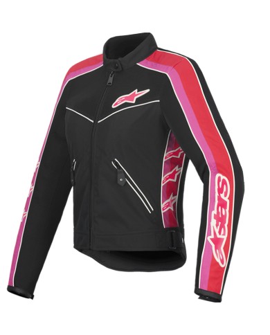 CHAQUETA ALPINESTARS STELLA T-DYNO AIR LADY BLACK/BRIGHT RED/FUCSIA