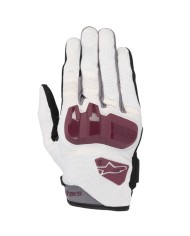GUANTES ALPINESTARS CHROME LADY OFF WHITE/BURGUNDY