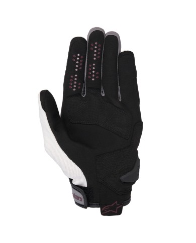 GUANTES ALPINESTARS CHROME LADY OFF WHITE/BURGUNDY