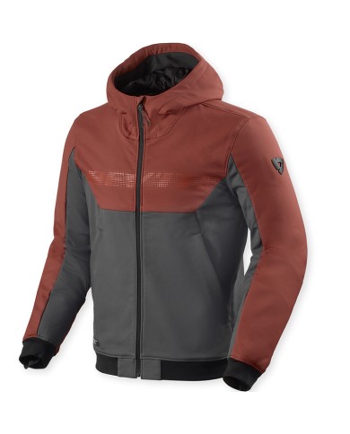 CHAQUETA REVIT PARABOLICA 2 BURGUNDY RED/GREY