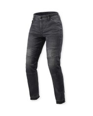 PANTALONES VAQUEROS REVIT MOTO 2 SLIM L32 LADY DARK BLACK