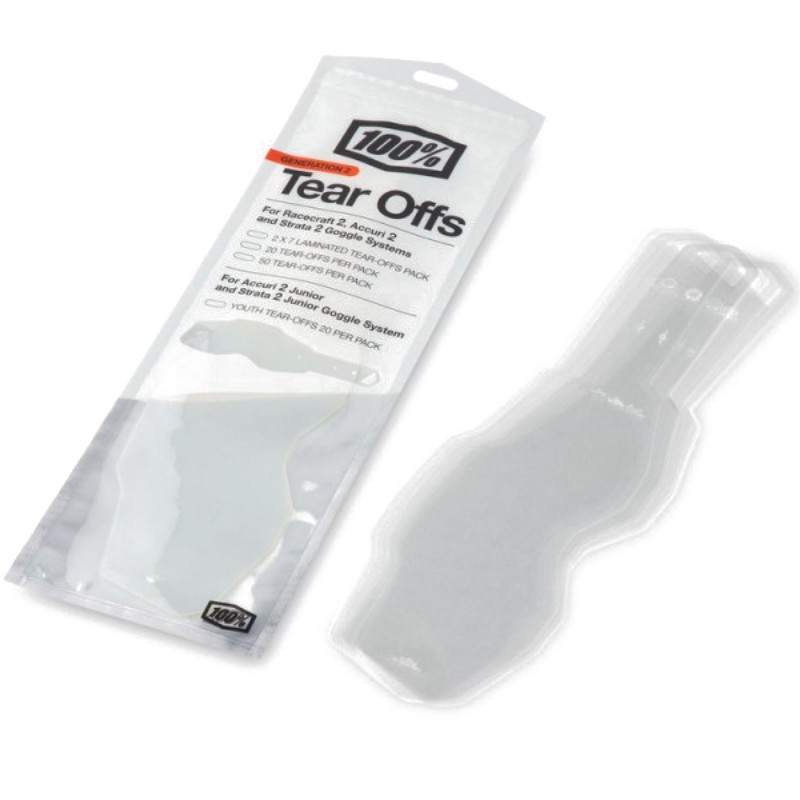 RECAMBIO TEAROFF GAFAS 100% MODELO 2