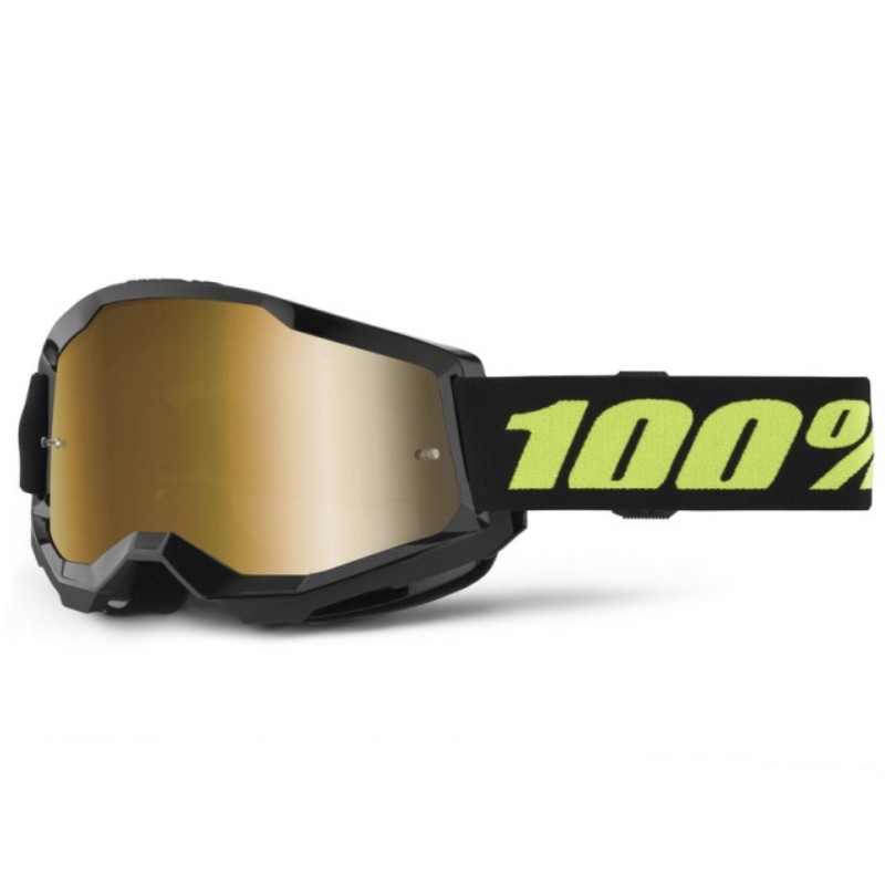GAFAS 100% STRATA 2 M2 SOLAR ECLIPSE / ORO ESPEJO