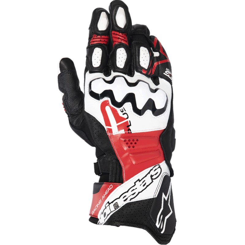 GUANTES ALPINESTARS GP PLUS R V3 BLACK/WHITE/BRIGHT RED