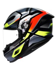 CASCO AGV K6 S ERAZER BLACK/RED/YELLOW FLUO