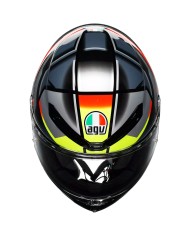 CASCO AGV K6 S ERAZER BLACK/RED/YELLOW FLUO