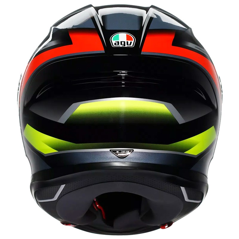 CASCO AGV K6 S ERAZER BLACK/RED/YELLOW FLUO