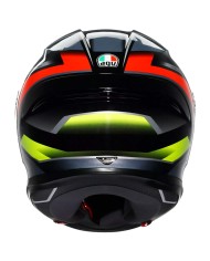 CASCO AGV K6 S ERAZER BLACK/RED/YELLOW FLUO
