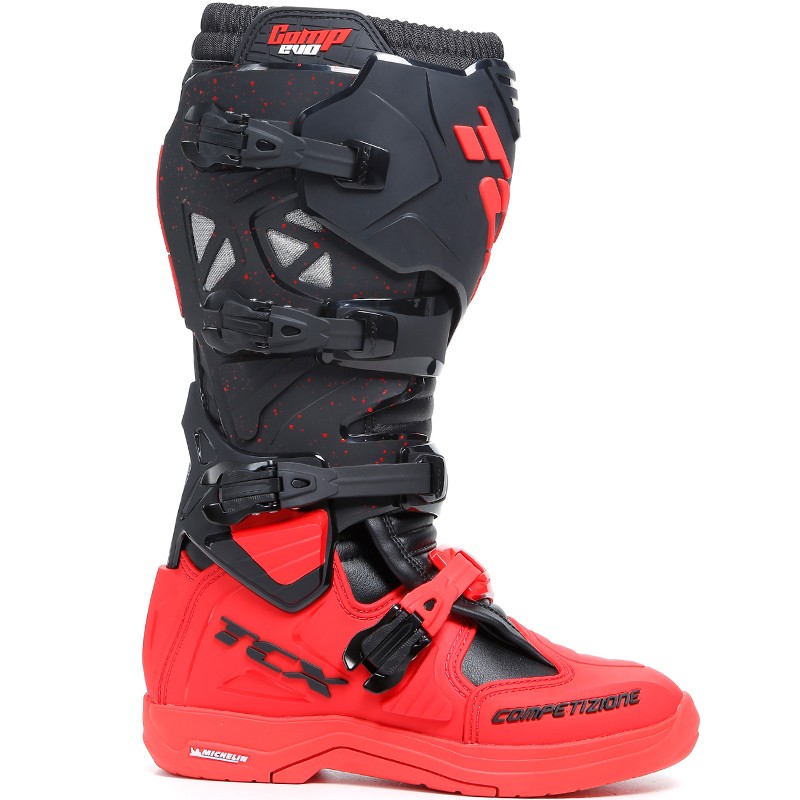 BOTAS TCX COMP EVO 2 MICHELIN BLACK/RED