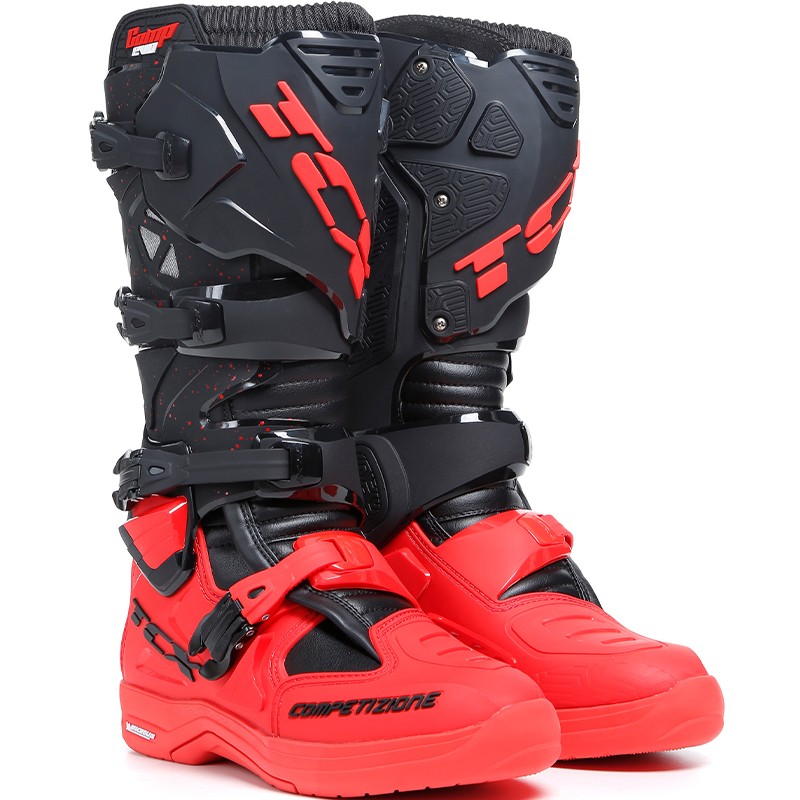 BOTAS TCX COMP EVO 2 MICHELIN BLACK/RED