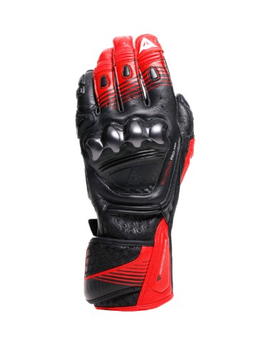 GUANTES DAINESE FIERO METAL BLACK/LAVA RED/WHITE