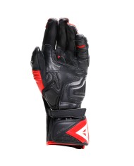GUANTES DAINESE FIERO METAL BLACK/LAVA RED/WHITE