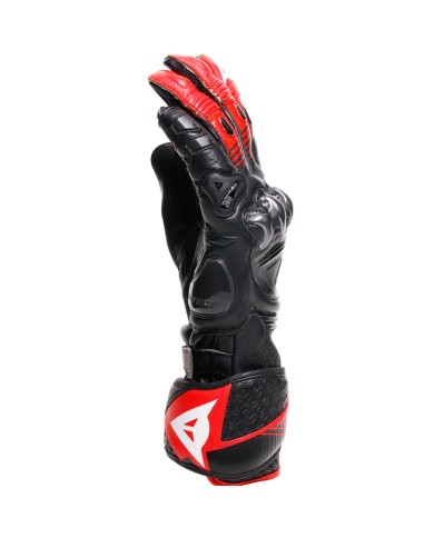 GUANTES DAINESE FIERO METAL BLACK/LAVA RED/WHITE