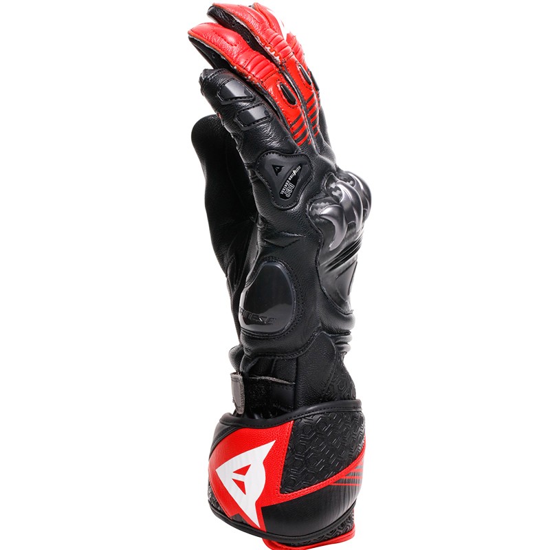 GUANTES DAINESE FIERO METAL BLACK/LAVA RED/WHITE
