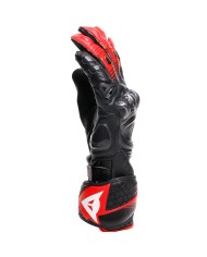 GUANTES DAINESE FIERO METAL BLACK/LAVA RED/WHITE