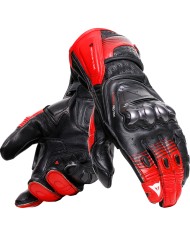 GUANTES DAINESE FIERO METAL BLACK/LAVA RED/WHITE