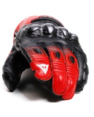 GUANTES DAINESE FIERO METAL BLACK/LAVA RED/WHITE
