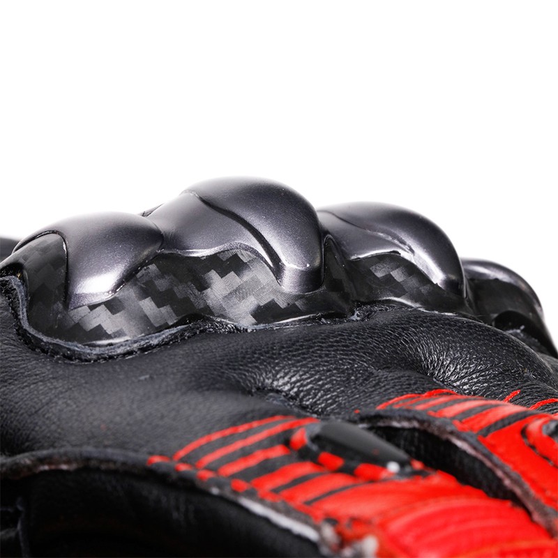 GUANTES DAINESE FIERO METAL BLACK/LAVA RED/WHITE
