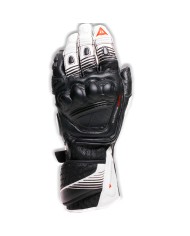 GUANTES DAINESE FIERO METAL BLACK/WHITE/RED FLUO