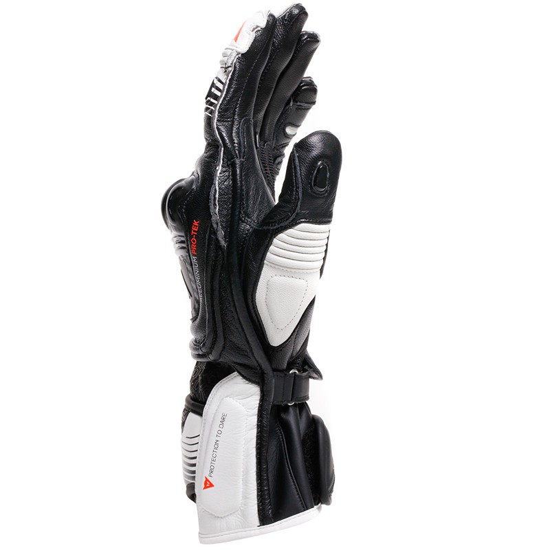 GUANTES DAINESE FIERO METAL BLACK/WHITE/RED FLUO