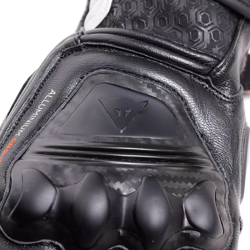 GUANTES DAINESE FIERO METAL BLACK/WHITE/RED FLUO