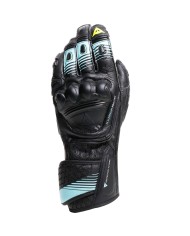 GUANTES DAINESE FIERO METAL BLACK/WATER/YELLOW FLUO
