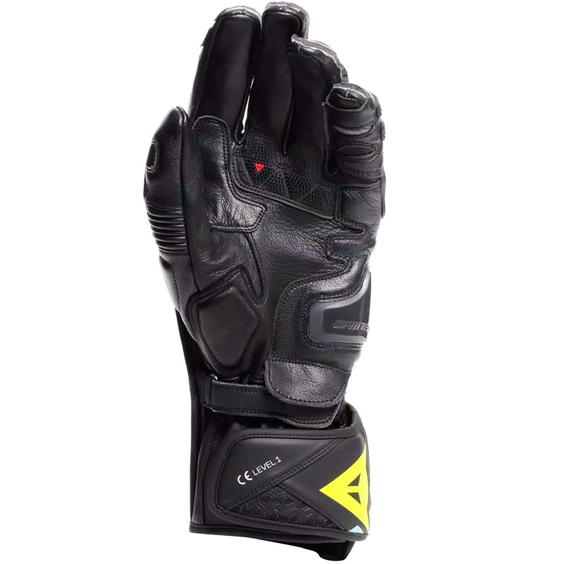 GUANTES DAINESE FIERO METAL BLACK/WATER/YELLOW FLUO